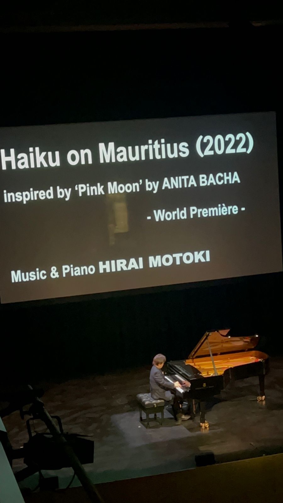 HAIKU ON MAURITIUS – WORLD PREMIERE PIANO RECITAL by HIRAI MOTOKI